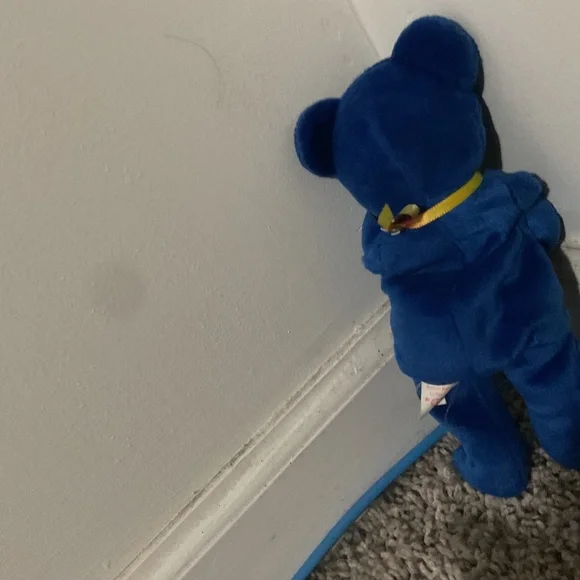 Blue small Beanie Babies teddy bear - Picture 11 of 17